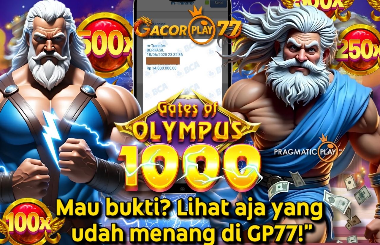 Selamat kepada user id : ko***n Wede Rp 14.000.000 di Game GATES OF OLYMPUS 1000 PRAGMATIC PLAY Cair Gk Sampe 1 Menit! Menang Mudah di Gacorplay77